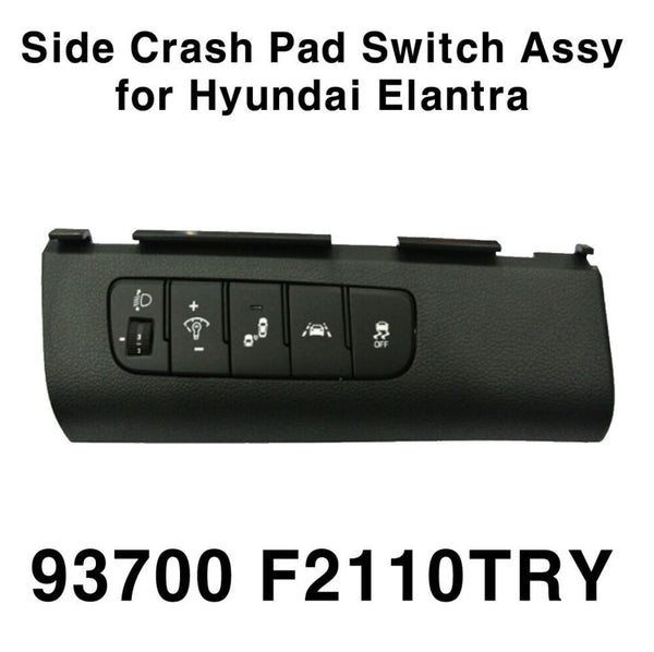 Conjunto completo de interruptor negro para almohadilla de choque lateral OEM para Hyundai Elantra AD 2017-2018
