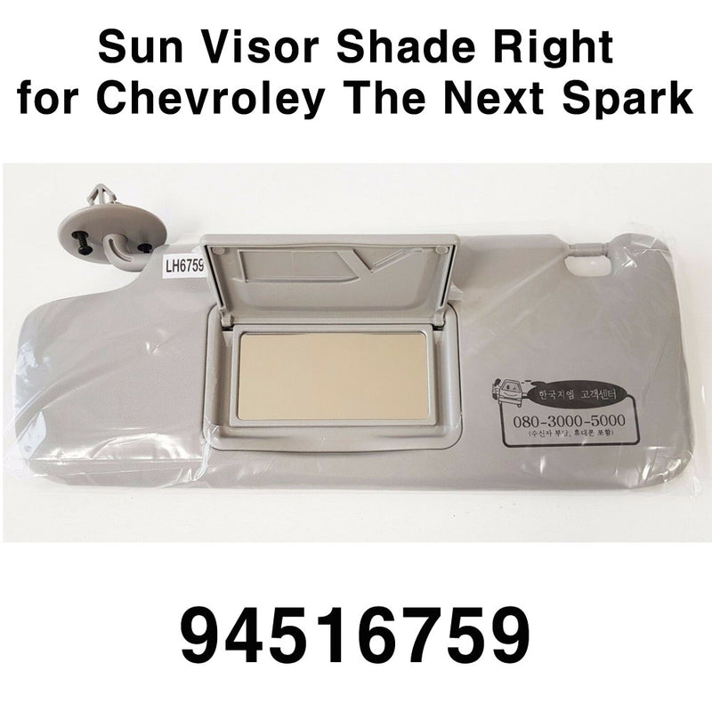 GM OEM Parts Interior Sun Visor Shade Right for Chevrolet The Next Spark 2016+