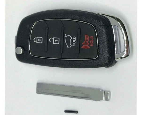 Nueva llave de control remoto sin llave plegable genuina 3p set para Hyundai Santa Fe 13-16