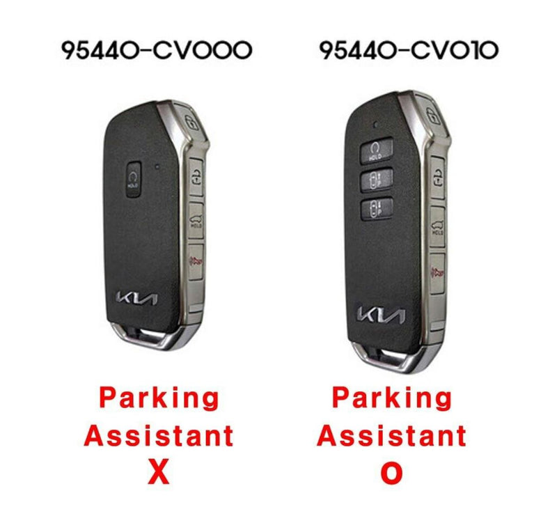 Genuine OEM 95440CV010 FOB Smart Key with Blank Key Parking Assist for Kia EV6