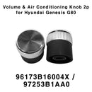 Genuine OEM DH Sport Audio Volume & Air Conditioning Knob 2p Set for Genesis G80