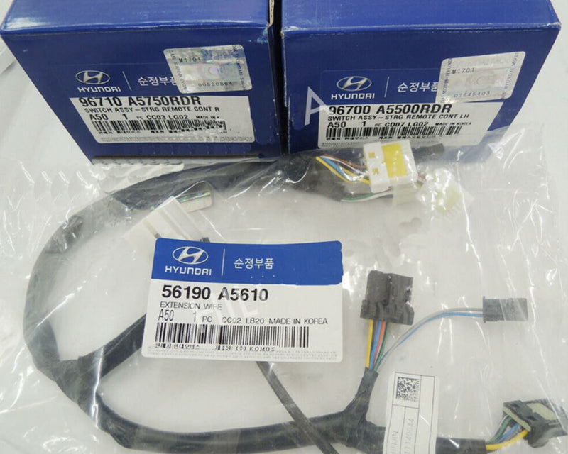Interruptor de audio de crucero automático OEM + Juego de cables para Hyundai Elantra GT / i30 2013-2015