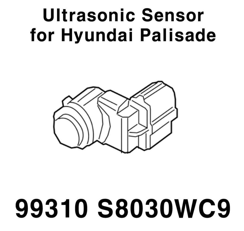 Conjunto de sensor ultrasónico OEM 99310 S8030WC9 - BWS para Hyundai Palisade 2020-2022 