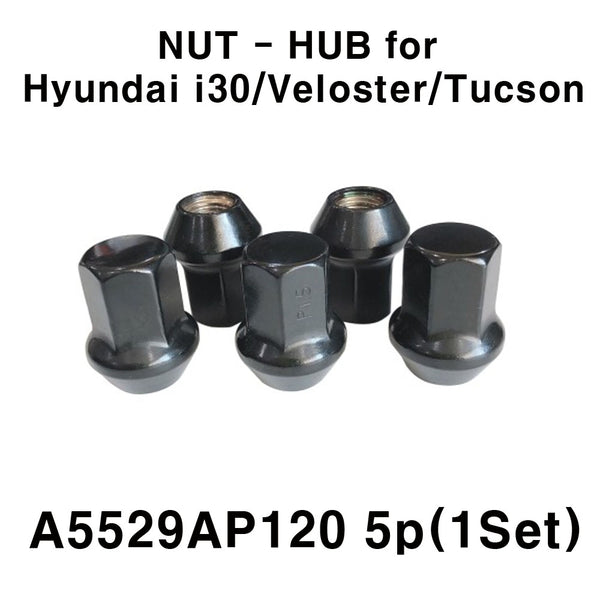 TUERCA-HUB genuina 5P(1SET) A5529-AP120 para Hyundai i30, Veloster, Tucson 2015 2018 