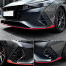 Glossy Point Front Bumper Air Holl Cover 2P Red Carbon for Hyundai Elantra N 22