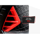 Glossy Point Front Bumper Air Holl Cover 2P Red Carbon for Hyundai Elantra N 22