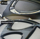 Front Bumper Emblem H Logo Avante Letter Black Emblem for Hyundai Elantra 21-22