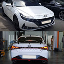 Front Bumper Emblem H Logo Avante Letter Black Emblem for Hyundai Elantra 21-22