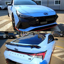 Front Bumper Emblem H Logo Avante Letter Black Emblem for Hyundai Elantra 21-22