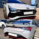 Front Bumper Emblem H Logo Avante Letter Black Emblem for Hyundai Elantra 21-22