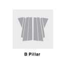 New Interior Carbon Trim Sticker B Pillar Decal for Kia Seltos 2019+