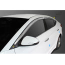Chrome Window Visor Sun Rain Guards 4P D-202 for Hyundai Elantra AD 2016-2019