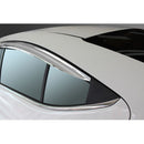 Chrome Window Visor Sun Rain Guards 4P D-202 for Hyundai Elantra AD 2016-2019