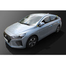 Chrome Window Sun Vent Visor Rain Guards 4P D203 for Hyundai Ioniq 2016-2018