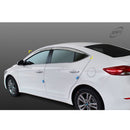 Chrome Window Visor Sun Rain Vent Guard 8P D-205 for Hyundai Elantra AD 16-19