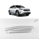 Chrome Window Vent Visor Rain Guard Deflector 4P D207 for Kia Niro 2017-2020