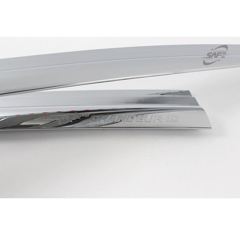 Chrome Window Visor Deflector Rain Guard D211 4P for Hyundai Grandeur IG 17-18