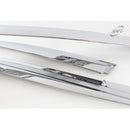 Chrome Window Sun Vent Visor Rain Guards 4P D215 for Hyundai Kona 2018-2022