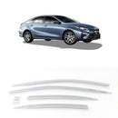 Chrome Window Vent Visor Rain Guard 4PCS Set D219 for Kia Forte K3 2019-2022