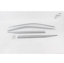 Chrome Window Vent Visor Rain Guard Deflector 4P D221 for Hyundai Palisade 20-22