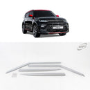 Chrome Window Vent Visor Rain Guard 4PCS K628 for Kia Soul booster 2019-2021