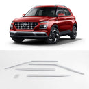 Chrome Window Visor Deflector Rain Guard D226 4P Set for Hyundai Venue 19-20