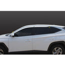 Chrome Window Visor Sun Rain Vent Guard D236 4P Set for Hyundai Tucson 2022+