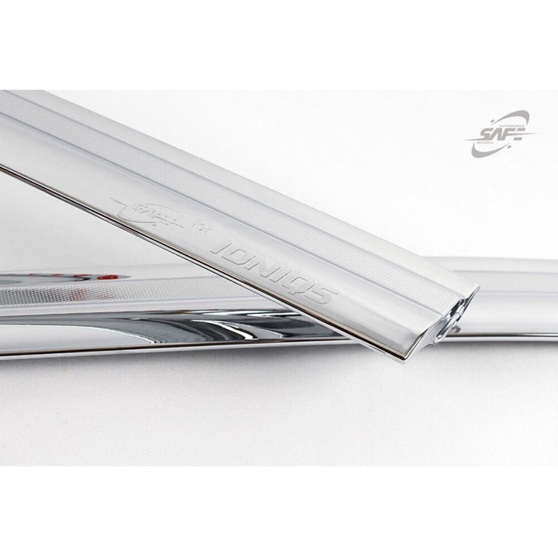 Chrome Window Vent Visors Rain Guard Sun Shield 4P D240 for Hyundai Ioniq5 2021+