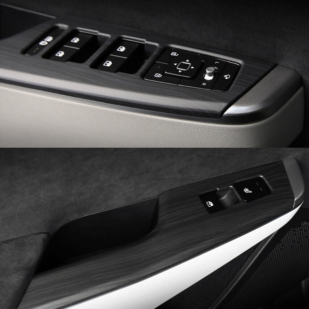 Mayton Matt Wood Gear Panel Molding + Window Switch Molding for Kia EV6 2022