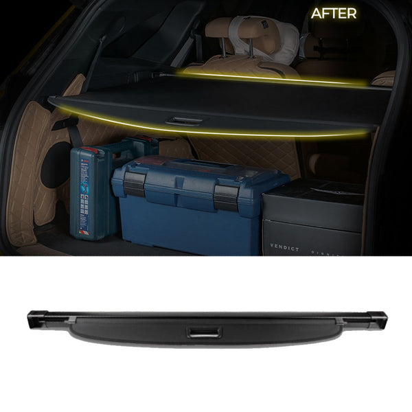 Cubierta de red de almacenamiento de PVC para pantalla de equipaje de carga negra para maletero de VENDICT para Kia EV6 2022