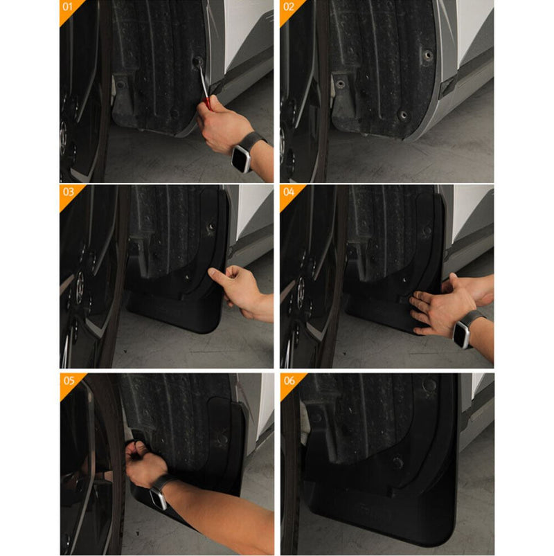 Tuning rueda trasera delantera guardabarros cubierta de protección contra salpicaduras 4P para Hyundai Ioniq5 2022