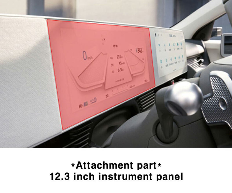 Nuevo IONIQ 5 Película protectora de panel de instrumentos de 12,3 pulgadas Película de recubrimiento oleofóbico