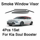 Safe Smoke Window Visor Sun Rain Vent Guard 4 Pcs Set for Kia Soul Booter 2020+
