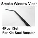 Safe Smoke Window Visor Sun Rain Vent Guard 4 Pcs Set for Kia Soul Booter 2020+
