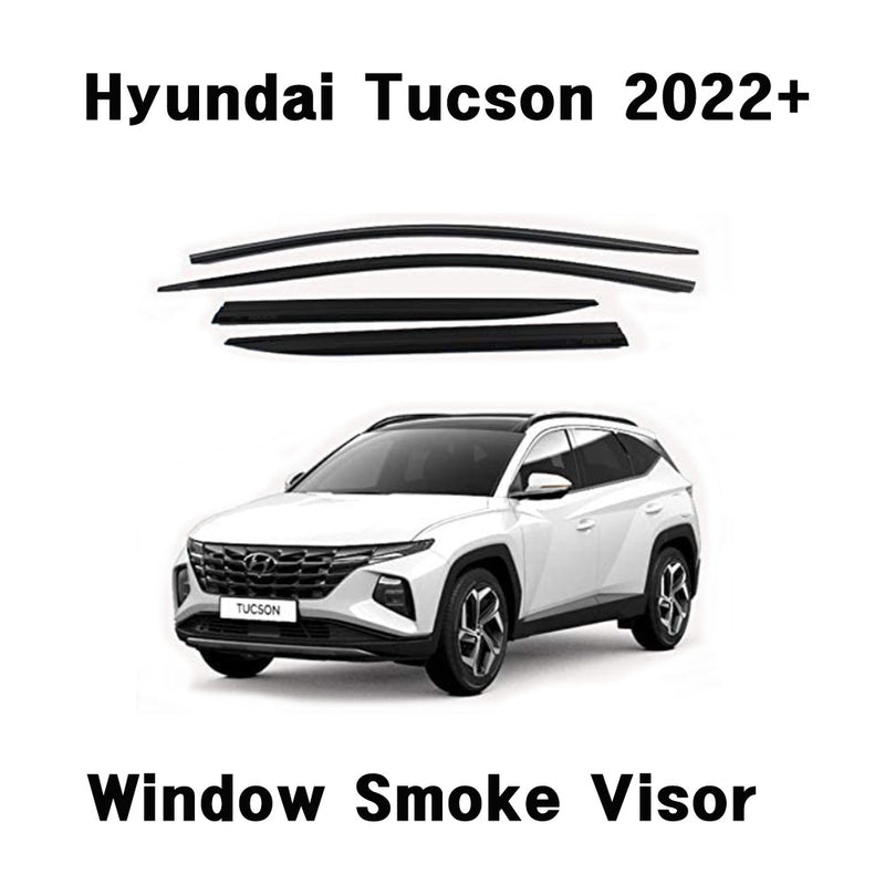 Smoke Window Visors Sun Rain Vent Guards Deflector 4PCS for Hyundai Tucson 2022+