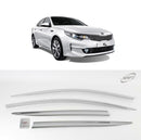 Chrome Window Vent Visor Rain Guard 4PCS Set K618 for Kia Optima 2016-2019