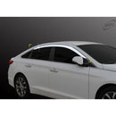 Chrome Window Sun Vent Visor Rain Guards 4P K624 for Hyundai Sonata i45 15-18