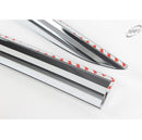 Chrome Window Sun Vent Visor Rain Guards 4P K624 for Hyundai Sonata i45 15-18