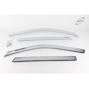 Chrome Window Sun Vent Visor Rain Guards 4P K634 for Hyundai Tucson 2005-2009