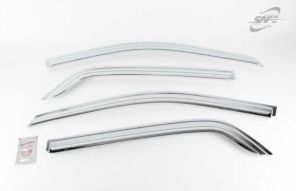 Chrome Window Vent Visor Rain Guard 4PCS Set K638 para Kia Sportage 2005-2010