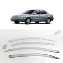 Chrome Window Vent Visor Rain Guard 4PCS Set K653 For KIA 2001-2006 Optima