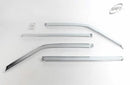 Chrome Window Vent Visor Rain Guard 4P K656 for Ssangyong Musso / Musso Sports