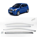 Chrome Window Vent Visor Rain Guard Deflector 4P K667 for Kia Picanto 2004-2010
