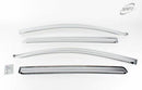 Chrome Window Vent Visor Rain Guard Deflector 4P K667 for Kia Picanto 2004-2010