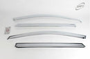 Chrome Window Vent Visor Rain Guard 4P K669 for Kia Rondo / Carens 2007-2012