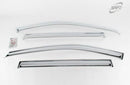 Chrome Window Vent Visor Rain Guard 4P K670 for Ssangyong Actyon Sports 06-11