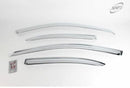 Chrome Window Vent Visor Rain Guard Deflector 4P Set K672 for Kia Rio 1999-2005