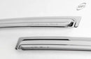 Chrome Window Vent Visor Rain Guard Deflector 4P Set K672 for Kia Rio 1999-2005