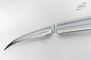 Chrome Window Vent Visor Rain Guard Deflector 4P Set K672 for Kia Rio 1999-2005