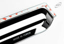 Chrome Window Vent Visor Rain Guard Deflector 4P Set K672 for Kia Rio 1999-2005